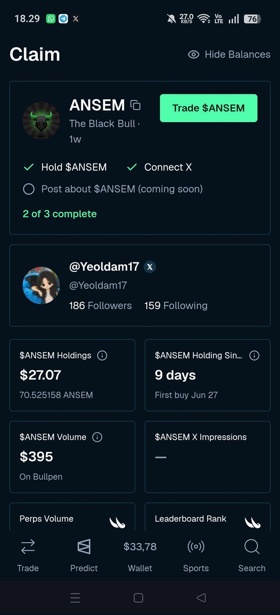 Yeoldam17's tweet photo. Why my post about ansem didnt complete already? 😭

@BullpenFi @blknoiz06 https://t.co/LSW8ryg3ku