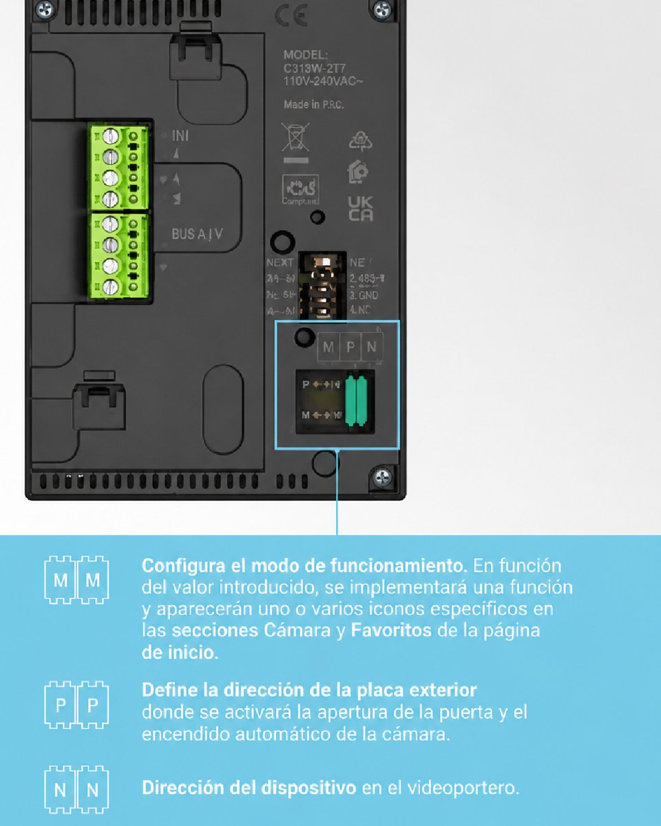 LegrandGroupES's tweet photo. 🔐 El videoportero Classe 300X te permite elegir el método de configuración: mediante configuradores físicos o directamente a través de su menú en pantalla de forma digital.  Con Classe 300X, mayor flexibilidad en la puesta en servicio de cada proyecto. https://t.co/LqRRM7pzpe