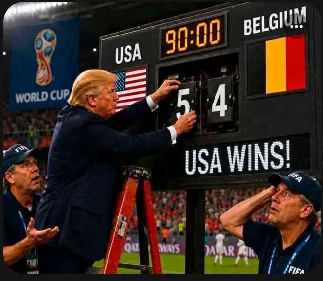 Delbert1667542's tweet photo. @BelRedDevils Kudos to Belgium! Watch out for that sick orange man. https://t.co/8pfkLMDSGk