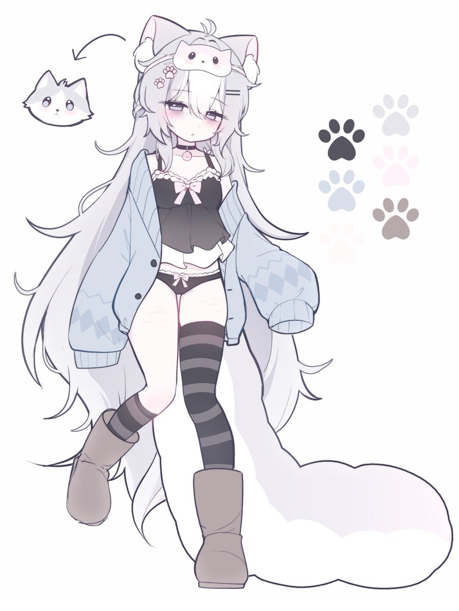 anlacki's tweet photo. also made this new oc yesterday for my warmup 🤍 meow meow https://t.co/HkEROG74Fe