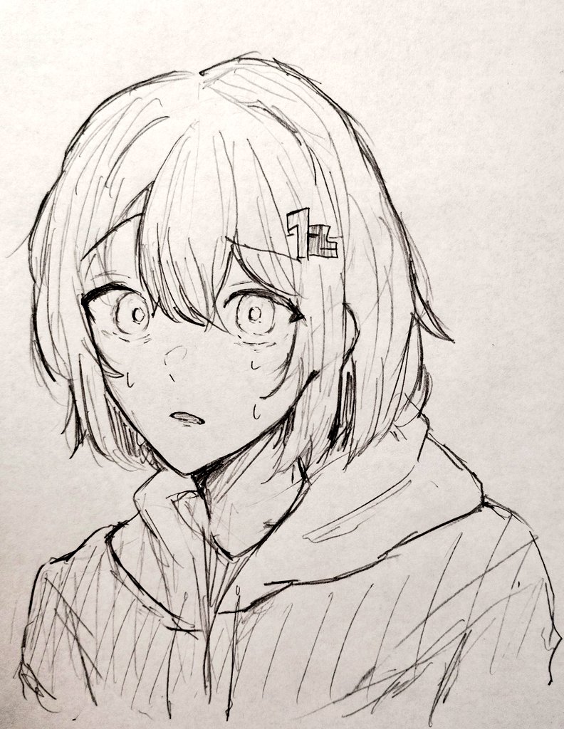 Kuchantea's tweet photo. 練習②
驚き顔 https://t.co/jbmcevthVS