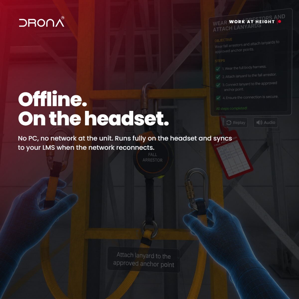dronavr's tweet photo. Drona VR | Work at Height Safety Training
Train your workforce to work safely at heights with immersive VR. Identify hazards, practice safe procedures, and improve confidence—without real-world risks.
https://t.co/KAJIw9N33e
#DronaVR #WorkAtHeight #SafetyTraining #VirtualReality https://t.co/EGLJ4xmf2S