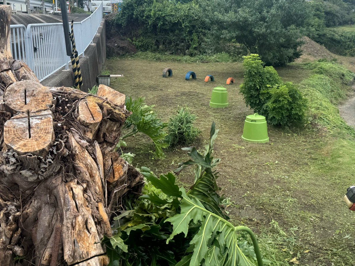 ART20220618's tweet photo. 何か植えたらいいやろうなぁ。
#草刈り https://t.co/xAamY6Wsl3