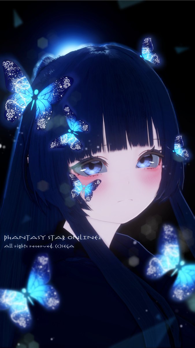 nyantin0603's tweet photo. Papillon bleu
#メンテの日じゃないけどssを貼る 
#PSO2NGS_SS https://t.co/8Y0bMZda5u