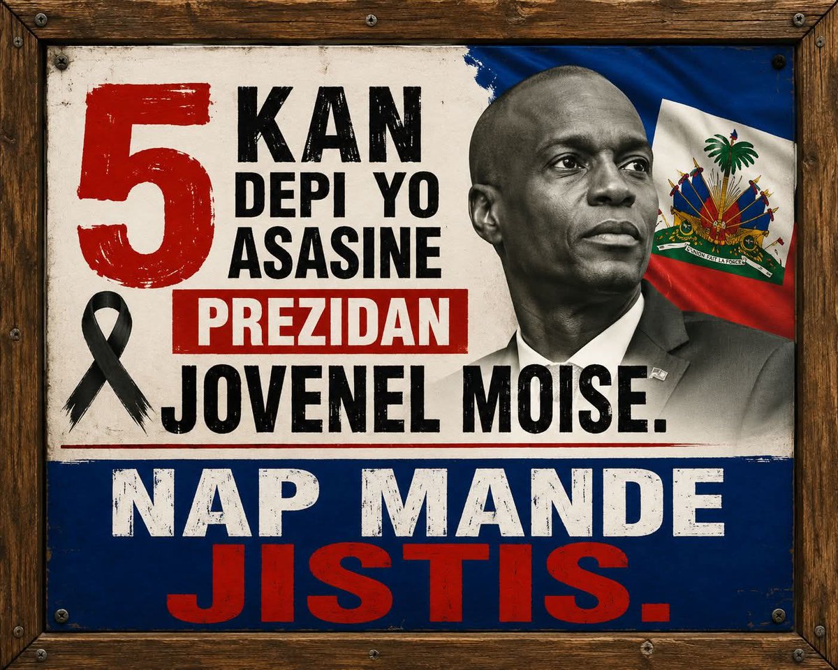 ZephirinHerode's tweet photo. 60 mwa depi assasen,politisyen sanginè,swadizan boujwa salòp,mete ak abolotcho, retire la vi yon President.JOVENEL pat vle goumen ak nou,li te pito batay ak lamizè pèp sa,ak kòripsyon nan tout nivo leta,developman se te chwal batay Jomo , epi nou touyel pou sa.#jistispoujovenel https://t.co/Fu2Sznnhbp