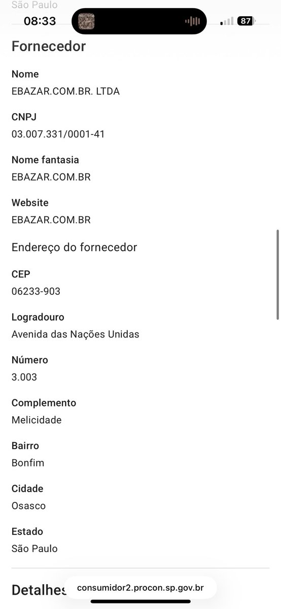 Nog_Fernando's tweet photo. @MercadoLivre Vamos ver se agora com reclamação no PROCON vocês não respondem https://t.co/zzngF2kEOC