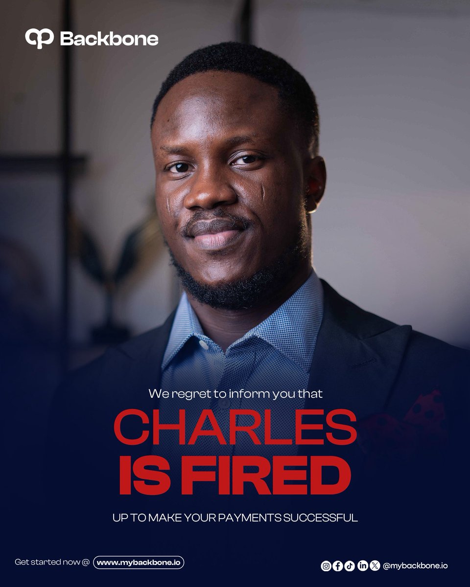 mybackbone_io's tweet photo. We regret to inform you that Charles is no longer available. 😔
He’s too busy making sure your payments go through.
Instant settlement. Iron-clad safety. Zero drama. That’s what Charles is fired up to deliver every single time.
#mybackbone
#crossborderpayments
#globalpayments https://t.co/mj7sGRTM9c