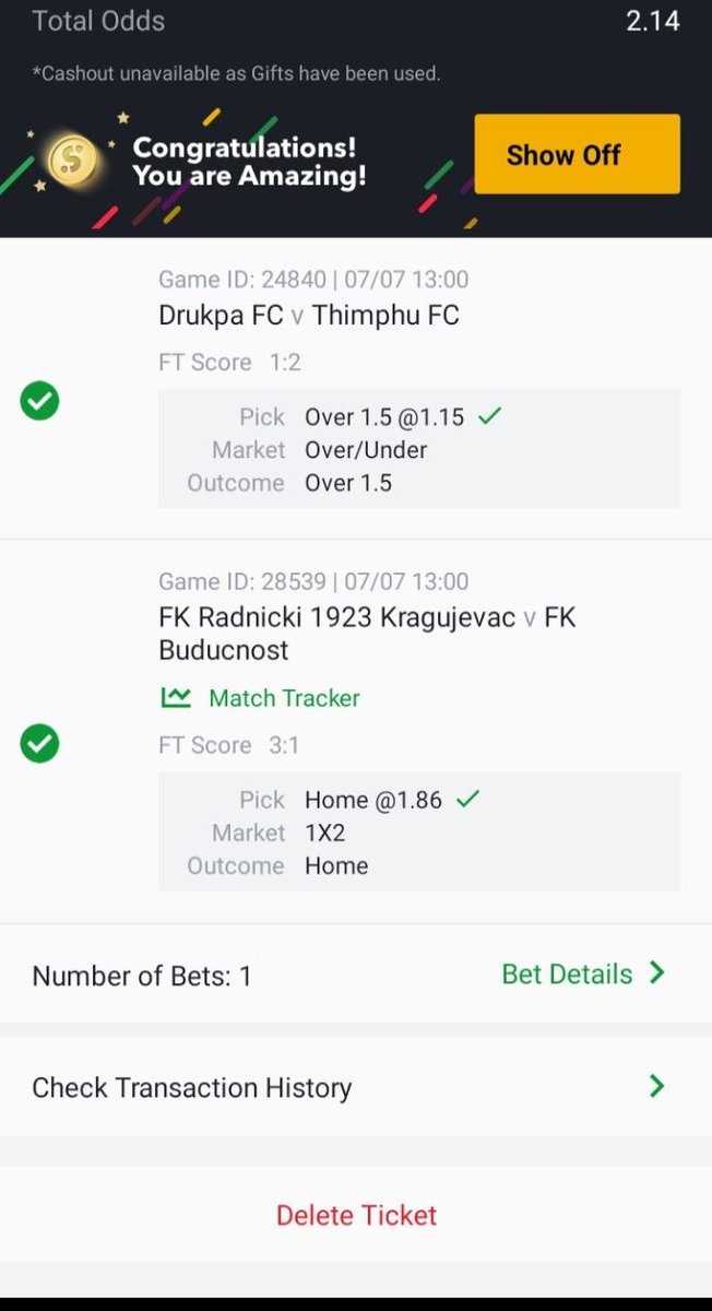 OddsChief's tweet photo. https://t.co/z5TKaCTiLm
https://t.co/z5TKaCTiLm
Congratulations to all VIP &amp; VVIP members , another massive win for us, go enjoy your money 💰💰💥💥💥🍺🍺🎉🎉🎉 https://t.co/MGc1rpwImG