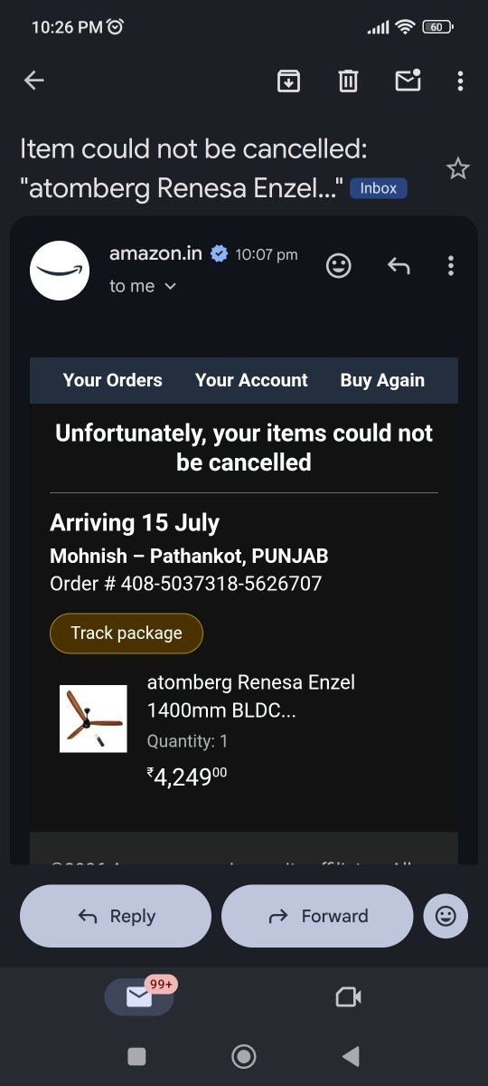 Jagnetoo's tweet photo. @amazonIN Why it can't be cancelled? Paying for Prime account is the biggest mistake I feel now https://t.co/2FsBCoFdAt