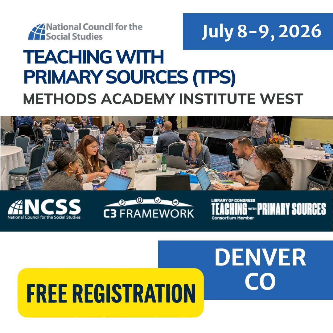 National Council for the Social Studies (NCSS) tweet media