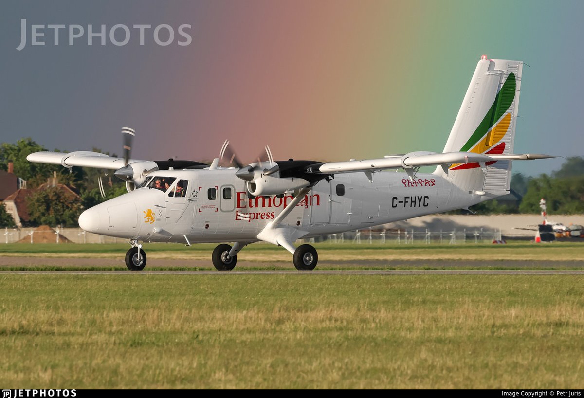 flightradar24's tweet photo. Late last month, Ethiopian Airlines took delivery of its first new Twin Otter. The aircraft made the journey from Calgary to Addis Ababa over 7 legs in 8 days. https://t.co/BP4Pei4HId https://t.co/6UvoslyLZK