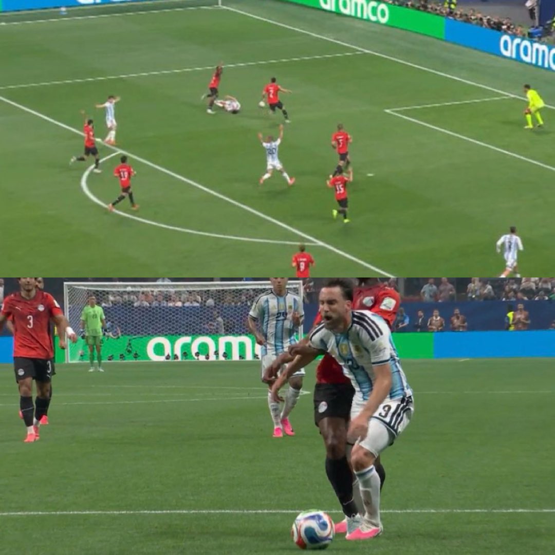 RealityLfc's tweet photo. 🚨Wayne Rooney on the false penalty against Egypt vs Argentina.

🗣️“It’s really disappointing to see the VAR keep mute on the decision there, in a crucial game like this and there’s still favorites in the game.”

“A lot of Argentine and Lionel Messi fans won’t like what I’m saying but that’s the fact to be discussed here in today’s game.”

“This shouldn’t have been a penalty but the world and every Egyptian fan is glad after the miss. It’s just so bad to see this happen in to the African nations, especially in a decisive game like this.”