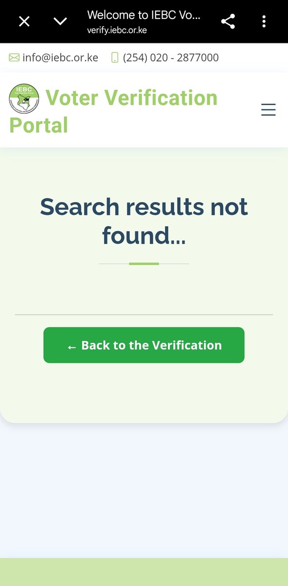 NjeruMuthama's tweet photo. Alar! @IEBCKenya wamefanya ile kitu. Confirm yours now. https://t.co/baEQ6GhwrS