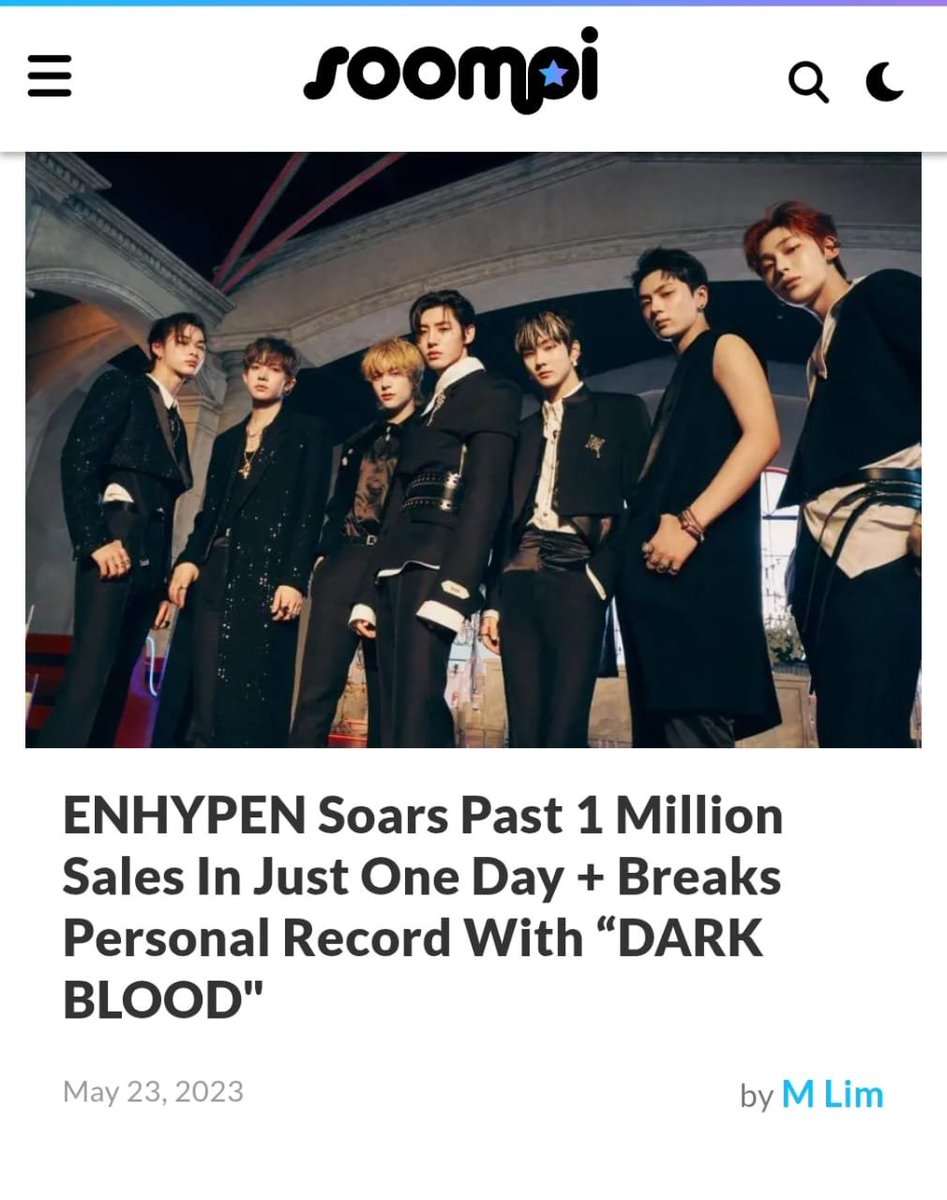 ENHYPEN7_BASE's tweet photo. The Blood Series Dominance

​An era of breaking boundaries. 'DARK BLOOD' past 1M sales on day 1, hitting 1.32M in a week. 'ORANGE BLOOD' shattered records with 1.38M copies in just 24 hours, achieving double-million status. Unstoppable growth as 7. https://t.co/1R9RMxwvxB