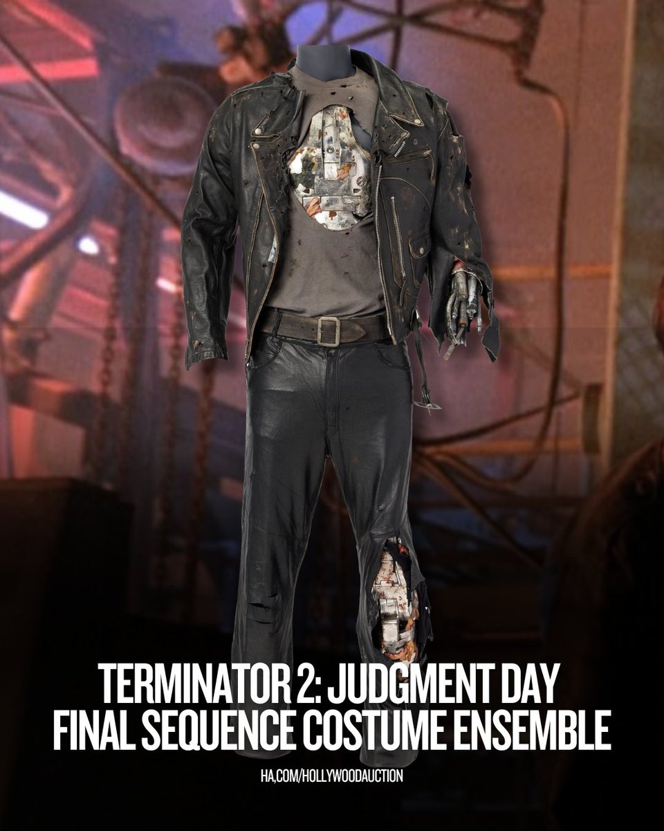 HeritageAuction's tweet photo. Happy 35th Anniversary, Terminator 2: Judgment Day. 

Come with me if you want to bid. 

💪 https://t.co/xh5kcUb4nz https://t.co/Bc5wk6gNyc