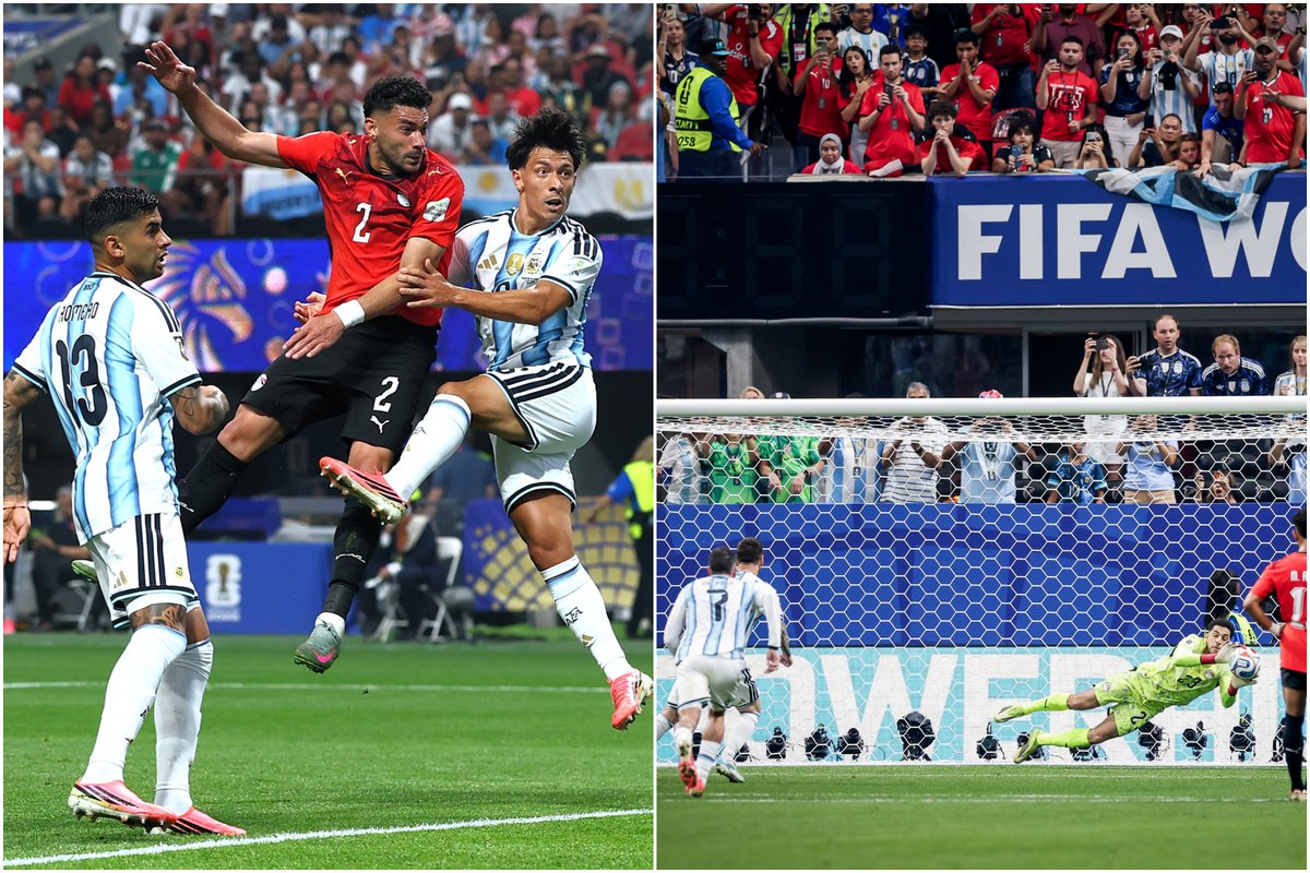 24_morelos's tweet photo. MEDIO TIEMPO | ARGENTINA 0-1 EGIPTO
Egipto da la sorpresa y se va al descanso con la ventaja gracias al gol de #YasserIbrahim.
Argentina tuvo la oportunidad de empatar desde el punto penal, pero Mostafa #Shobeir le atajó el disparo a Lionel #Messi.