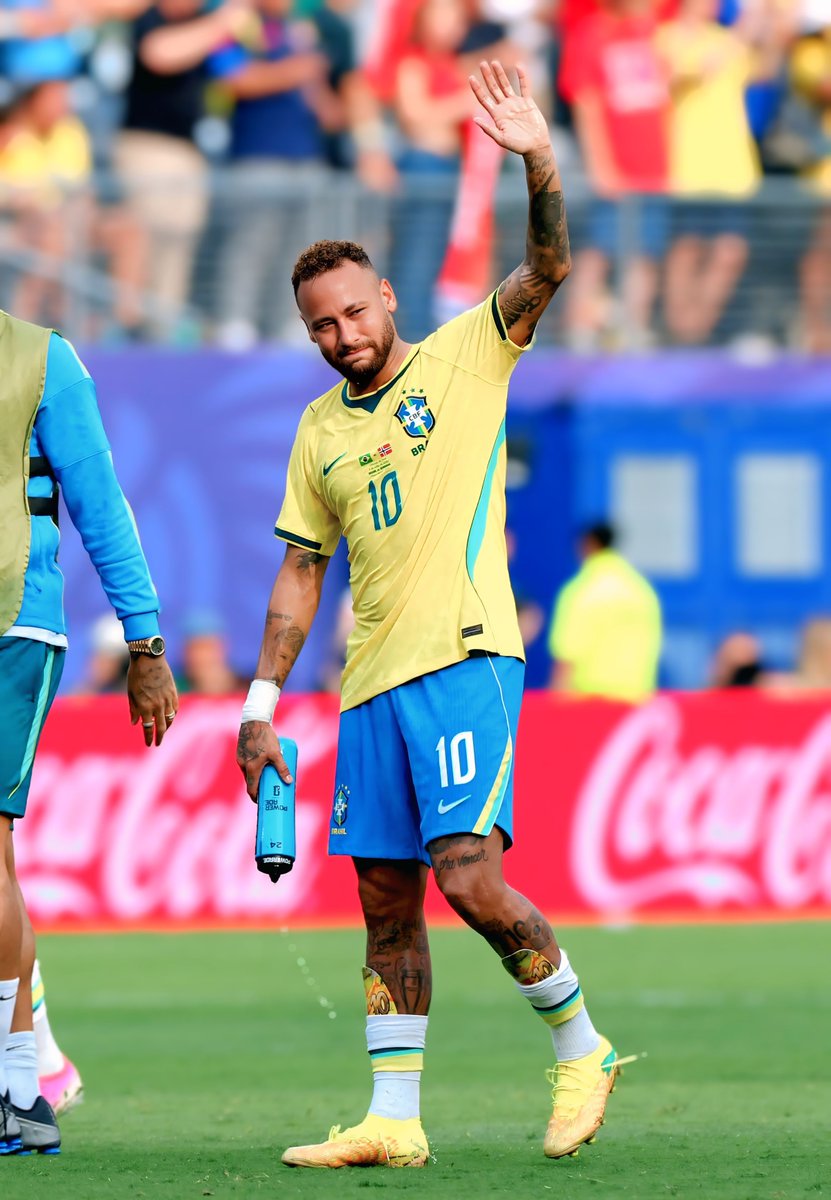 abdullahiman24's tweet photo. Brazilian legend Neymar Jr. retired from international football in the last sixteen of the 2026 FIFA World Cup. Neymar Jr.'s journey began and ended at MetLife Stadium. 06.07.2026 This day will be forever remembered by Neymar fans. Farewell, the legendary Neymar Jr. 🇧🇷🖤 https://t.co/RG0kwdaOFA