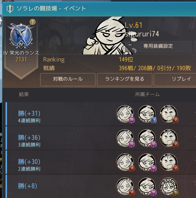 sigururi74's tweet photo. ptソラレで栄光いけた～！
次回のソラレで本当の栄光目指したい！ https://t.co/S4KmJAtJAg