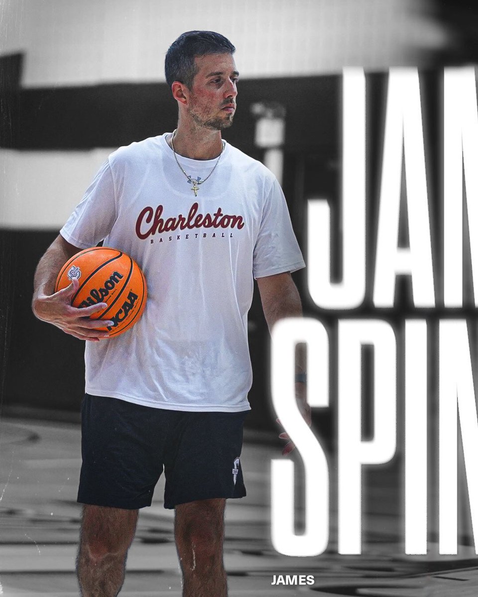 CofCWBB's tweet photo. 𝐉𝐚𝐦𝐞𝐬 𝐒𝐩𝐢𝐧𝐞𝐥𝐥𝐢 🌴

Coach Spinelli has coached multiple All-Americans and brings lots of NCAA Tournament experience to Charleston! 

#TheCollege🌴🏀 https://t.co/bu1FKqkQzT