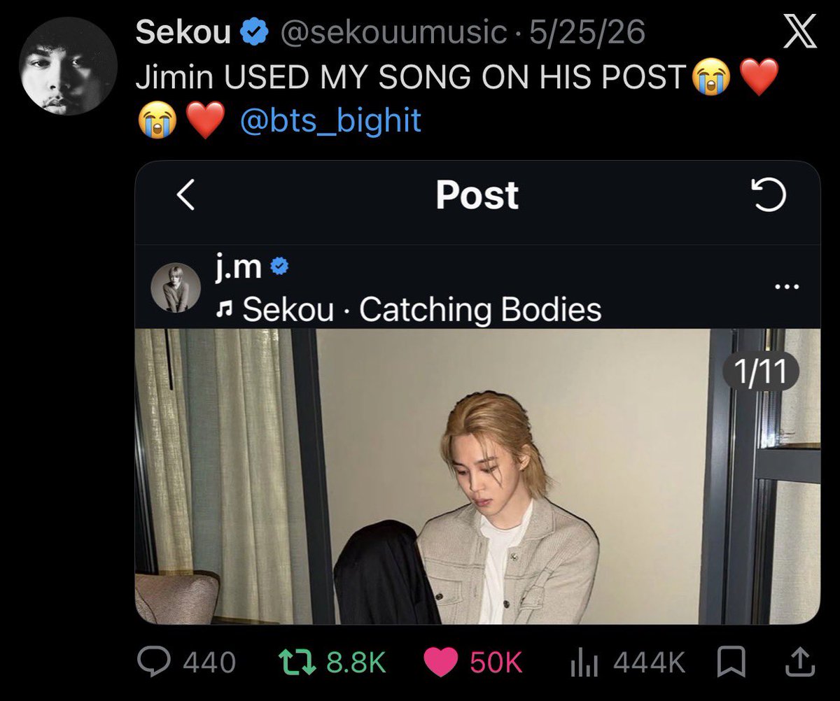 jmfolder's tweet photo. JIMIN AND SEKOU MET 😭🫶🫂 https://t.co/roWQtppPEc
