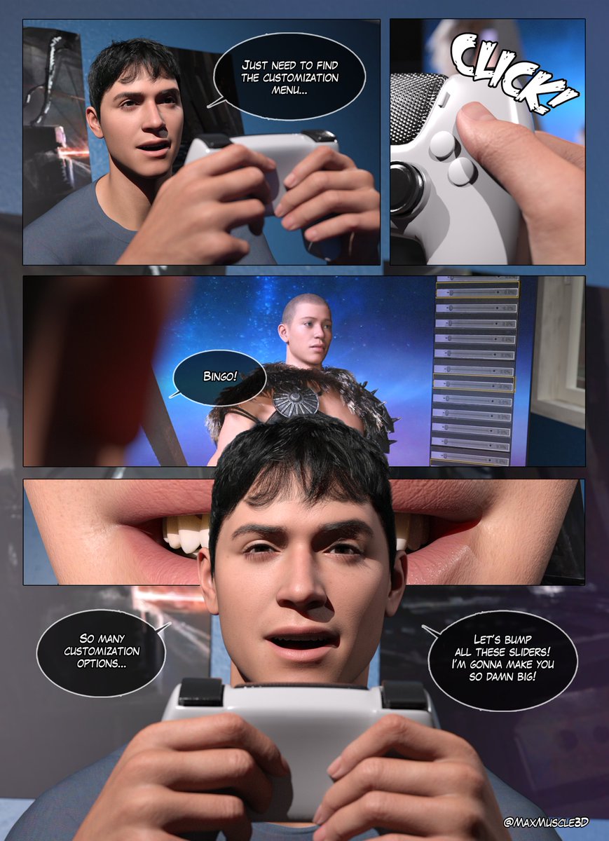 MaxMuscle3D's tweet photo. Glitch In The System Comic - Pages 1-4
More pages available on Patreon/SubStar! https://t.co/MhU5amvZCS