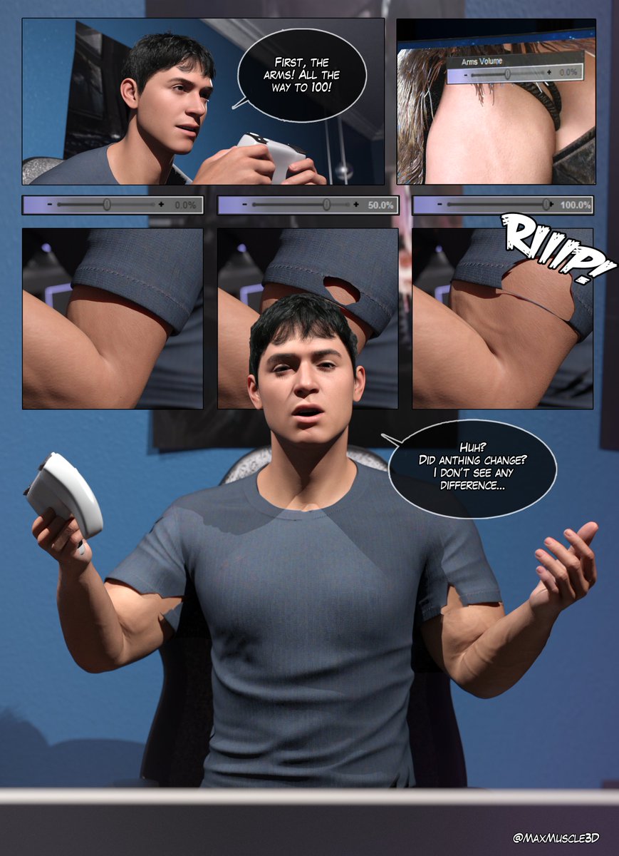 MaxMuscle3D's tweet photo. Glitch In The System Comic - Pages 1-4
More pages available on Patreon/SubStar! https://t.co/MhU5amvZCS
