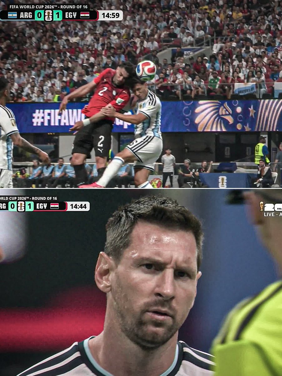 ESPNFC's tweet photo. EGYPT OPEN THE SCORING VS. ARGENTINA!

THE DEFENDING CHAMPS ARE SHOCKED ONCE AGAIN! https://t.co/yzVdCaFLsE