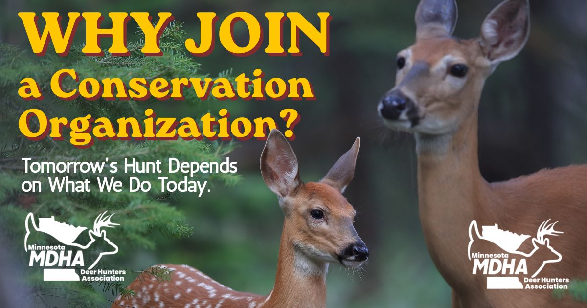 MinnesotaDeer's tweet photo. Why Join a Conservation Organization? Because Tomorrow's Hunt Depends on What We Do Today. https://t.co/iWbxx2vlNW https://t.co/oy2HPhrKCF