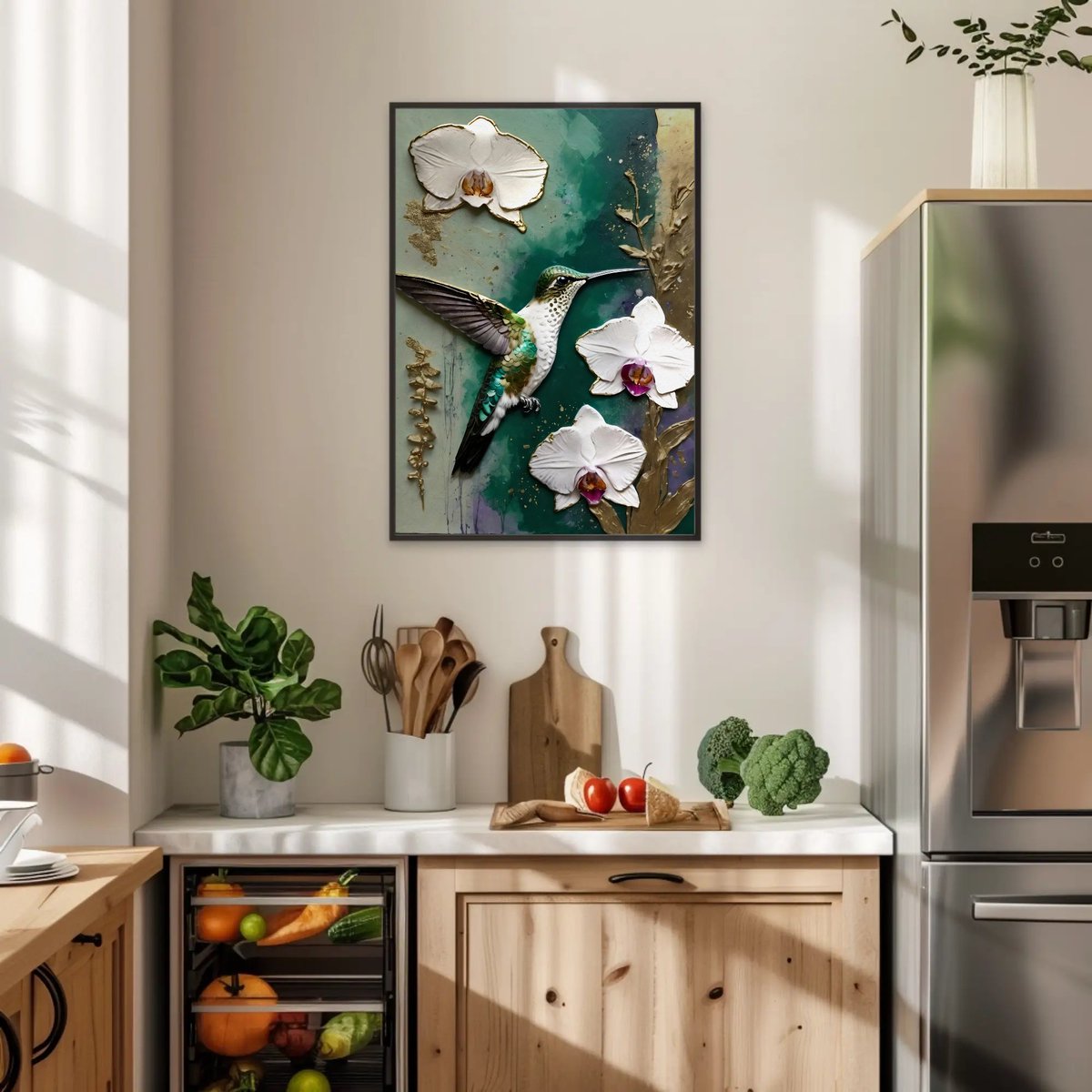 NateHartPrints's tweet photo. 🌿✨ A jewel-toned hummingbird hovers among luminous white orchids in this richly textured mixed-media composition. Emerald, turquoise, deep teal, and touches of gold create a beautiful celebration of nature.
https://t.co/XnktW3r34D
#HummingbirdArt #PrintsByNateHart https://t.co/u01A6iTcFB