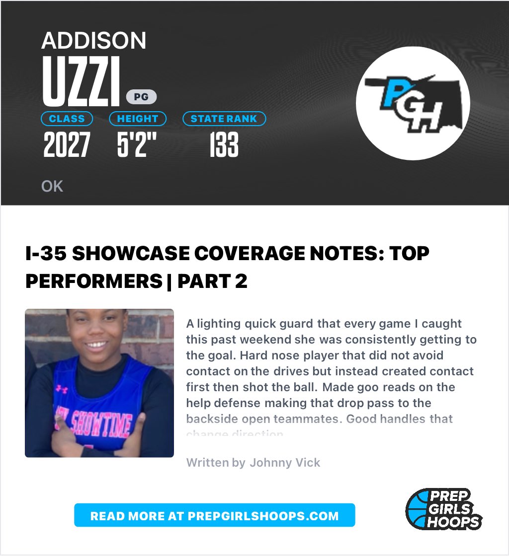 AddisonUzzi's tweet photo. Thanks for the kind words!  I appreciate the write up! @coachjvick1  @Showtime_2027 @DelCity_GBB https://t.co/5vhNPZwB7o