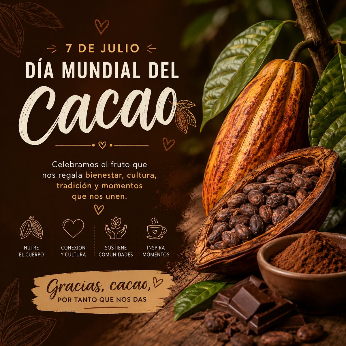 TrillosDom's tweet photo. Un fruto ligado íntimamente a la cultura y al desarrollo de los pueblos de nuestra América.
#TrillosDominicanos #DíaMundialDelCacao 
#RDPorLoAlto https://t.co/eJ92x2ji4P