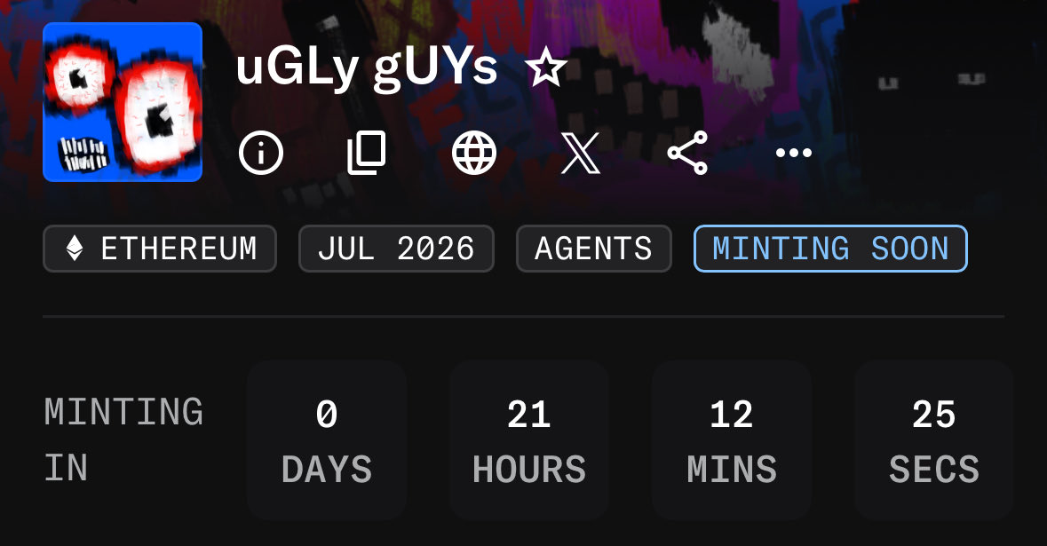 le699a's tweet photo. Ugly Guys (@uglyguysNFT) just announced their mint details

5,302 Supply @ 0.0019E

The art looks good &amp; the price is low so it’s one of the mints I’ll be watching tomorrow

Thank you for offering spots to LS Cabal https://t.co/Q0YBdna0ax