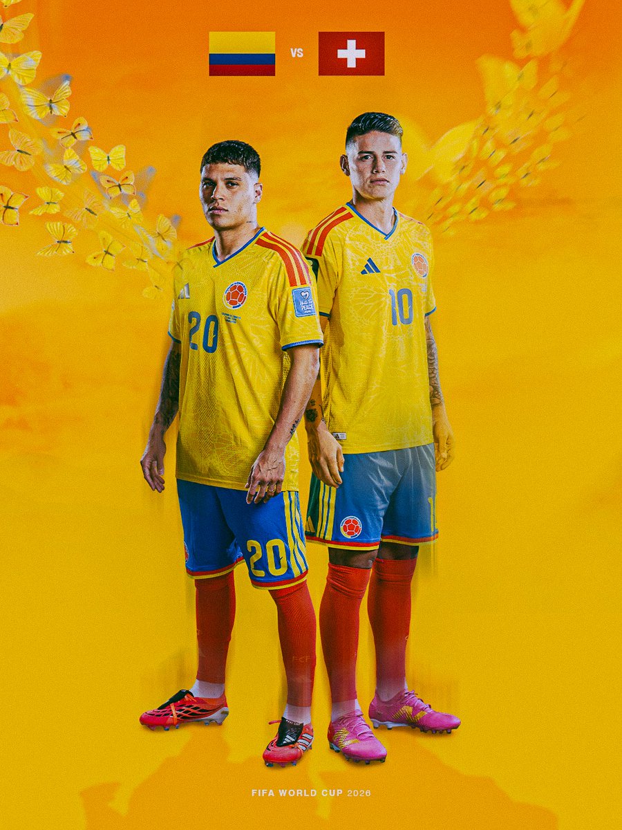 EnvigadoFC's tweet photo. 🍊 ¡QUE VUELEN LAS MARIPOSAS AMARILLAS HACIA LA GLORIA ETERNA! 🟠

El partido de hoy en los octavos de final del Mundial frente a Suiza no es solo noventa minutos; es una final más, un paso más de un camino construido a pulso por una Colombia hermosa, mágica y determinante. 🇨🇴🦋

Hoy, sobre el césped, dos exponentes enormes de nuestro balompié, acompañados de compañeros estelares, van en busca de la gloria. Esa gloria impregnada del realismo mágico de nuestra tierra: la que acompaña a nuestras imponentes montañas, a las llanuras infinitas, a los ríos y mares indomables, a nuestro sol brillante y a esta tierra fértil que es cuna inagotable de talento.

Que hoy revoloteen con fuerza las mariposas amarillas de Gabo en el pecho de cada colombiano. Los cuartos de final están en el horizonte y el sueño está más vivo que nunca. ¡Vamos, Colombia de nuestra vida! 🇨🇴✨

#EnvigadoFC #CanteraDeHéroes #AquíNadieSeRinde #SeleccionColombia #Mundial2026