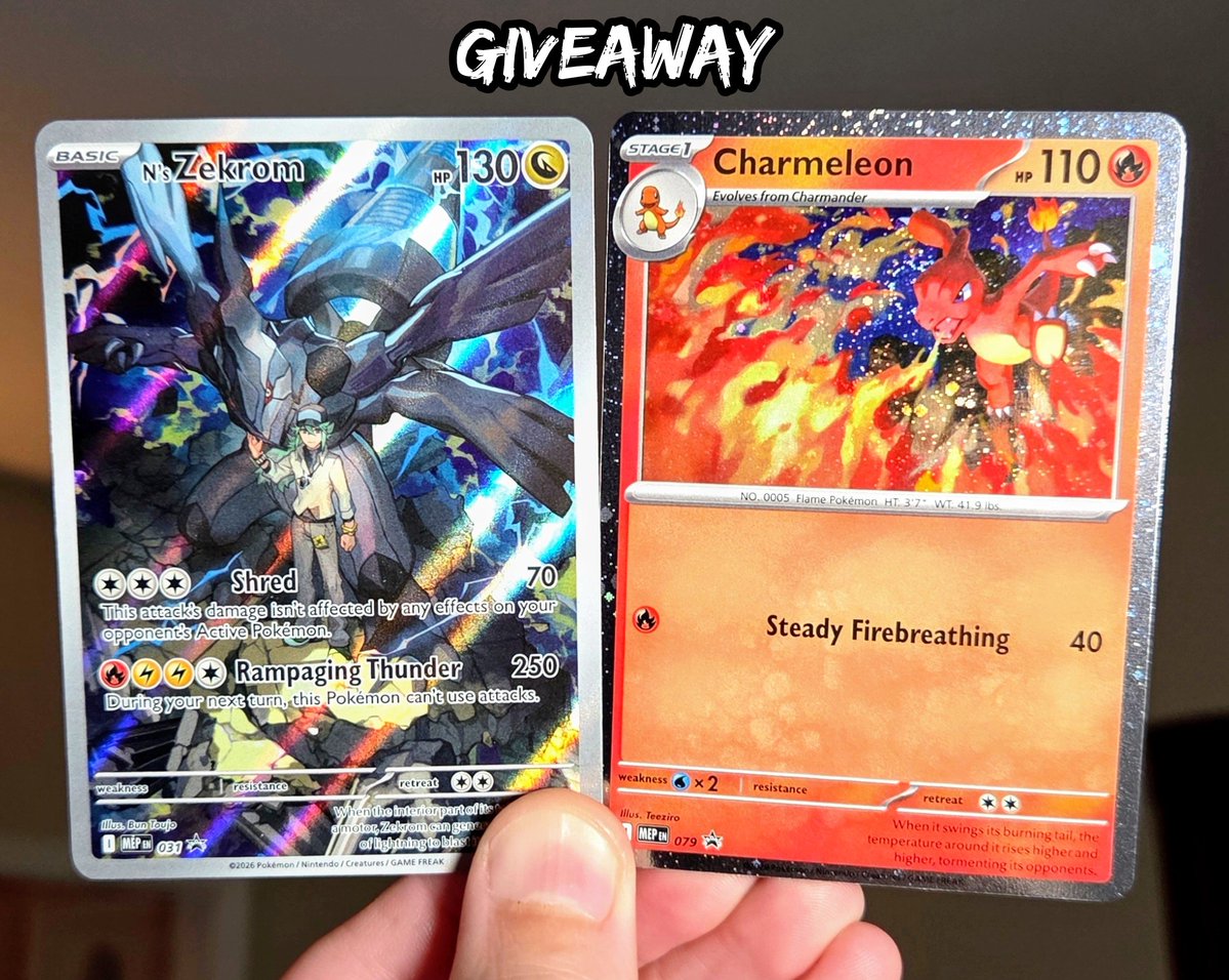 JohnnyCrambo's tweet photo. 🔥 GIVEAWAY 🔥

☑️ LIKE &amp; REPOST
☑️ COMMENT YOUR FAV GEN 1 POKEMON

Tags appreciated 🤝
#pokemon #giveaways https://t.co/qsnca8F7Vs