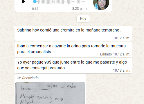 ManadaMiaucito's tweet photo. Para los primeros gastos de Sabrina en la Clínica hemos podido abonar hasta este momento $90. Gracias a quienes nos han ayudado en especial a P8a, Y, L.C.E.L. y A.C.

Seguimos pidiendo por su ayuda y apoyo en esta situación tan inesperada.

Sabrina está estable, comió algo hoy. https://t.co/SmPQIsSpoN