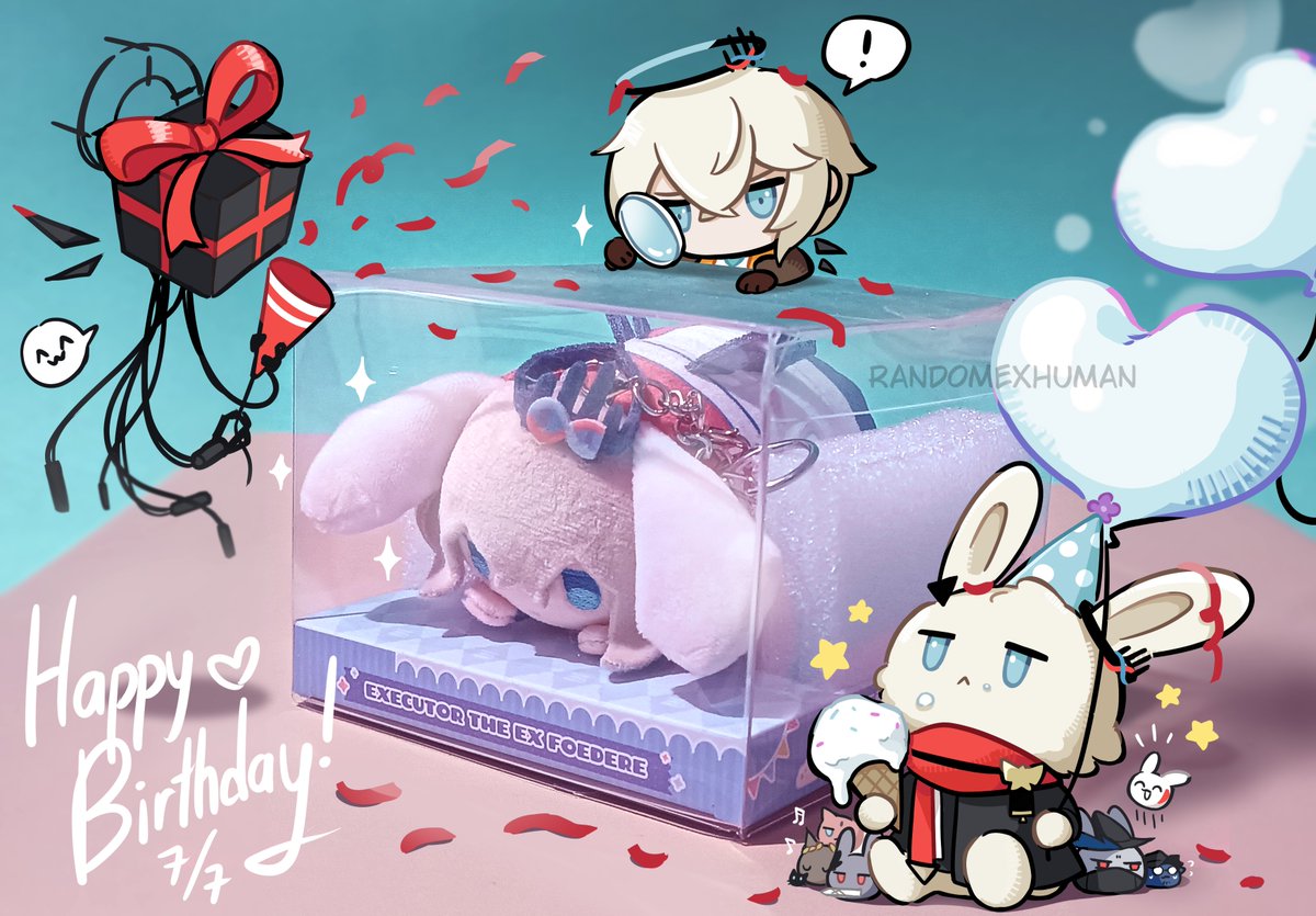 randomexhuman's tweet photo. Happy Birthday! 🥳
What coincidence my Federicoroll plush also finally arrived 🥹
#Arknigths https://t.co/9duowHk57t