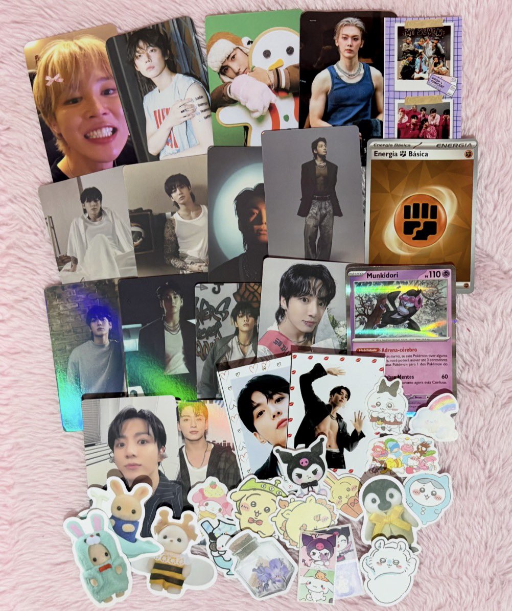 kooyver's tweet photo. 𐙚 ₊ ˚ feedback mais que positivo para o @foxinyrets que me permitiu organizar ceg desse set do jk! os cards vieram super bem embalados e ele mandou muitos brindes!!! muito obrigada oli! 🥹💗ઇ https://t.co/14E0L68F6N