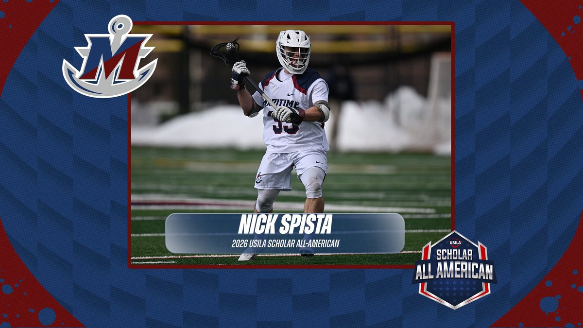 MTimePrivateers's tweet photo. 🥍 Nick Spista of @MaritimeMLAX has been named a Scholar All-American by @USILA_Lax ⚓️

https://t.co/JOtnu6xbLU

#GoPrivateers https://t.co/ZCqiUGSpUj