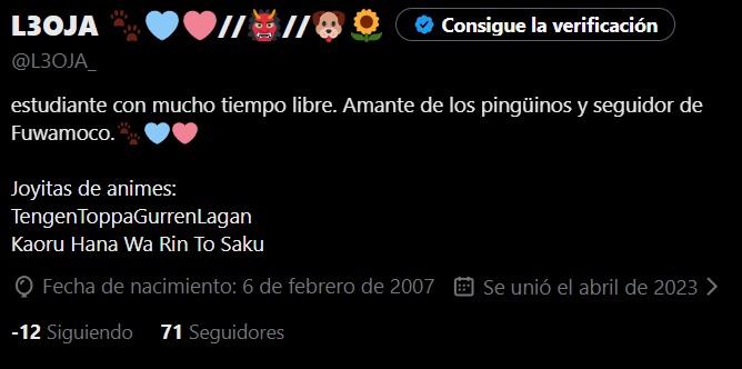 L3OJA_'s tweet photo. HUH como que -12 seguidos JASDKAJSDKJ https://t.co/FcLTreXbtR