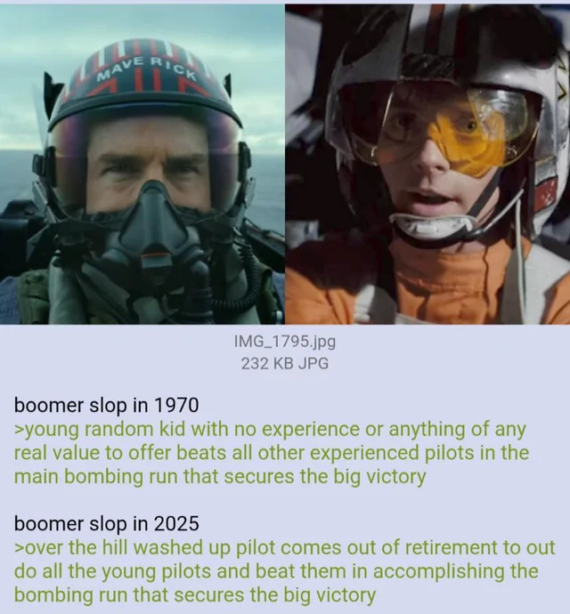 Templarpilled's tweet photo. Boomerslop is a real genre now https://t.co/p02JMXGyWJ