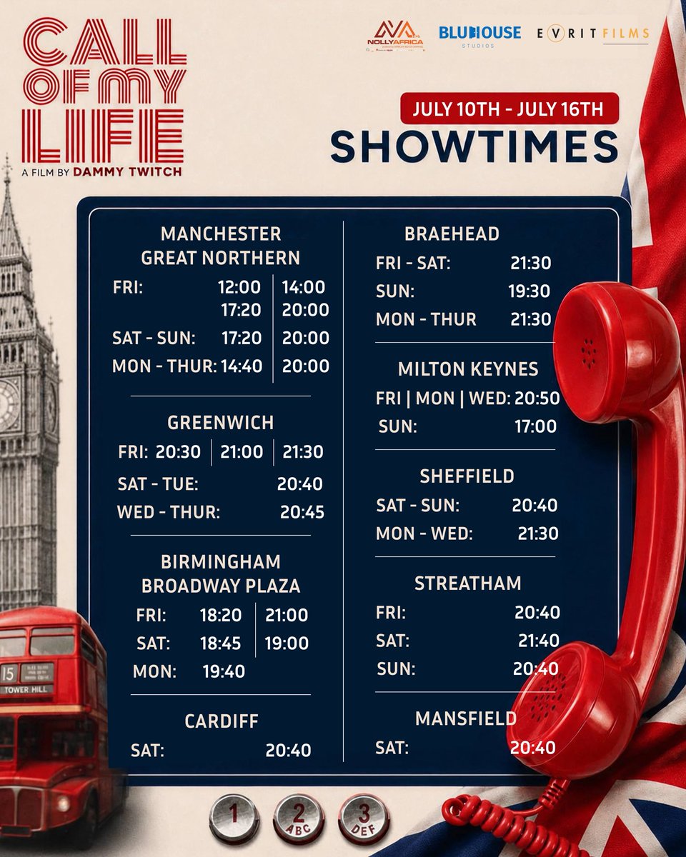 blessinguzzi's tweet photo. Here are the showtimes for Call Of My Life U.K. release! 🇬🇧
Enjoy this beautiful review of the film, then book your tickets. See you soon! ❤️

https://t.co/kAFDKEWPiX

https://t.co/LwhgoPKchN

#COML https://t.co/Kn8UTYkpgV