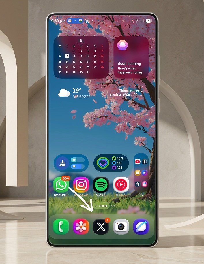 Kailash0729's tweet photo. 📢Finally 🔥

✨️One UI 9, Home Up  finally   added dock background,  same Ios🌟

💫How did you feel about the dock background?👇 https://t.co/LMDhknf1Qw