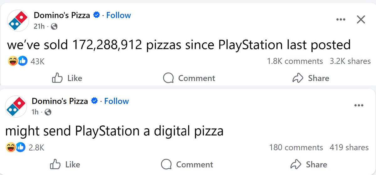 thehdroom's tweet photo. I did not have Dominos Pizza taking on PlayStation's anti-physical media stance on my 2026 bingo card. https://t.co/kvt6w3xGbf