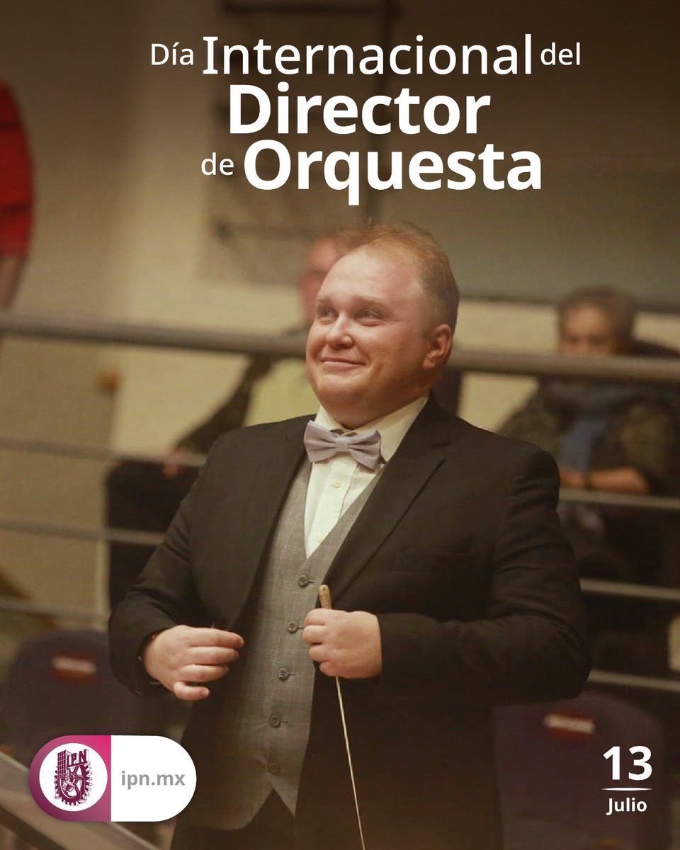 IPN_MX's tweet photo. En el Día Internacional del Director de Orquesta, enviamos una felicitación especial a nuestro querido Vladimir Sagaydo, que ha logrado convertir cada interpretación de la @OSIPN_DDC en una experiencia inolvidable e inspiradora.  🎶✨ https://t.co/LDNP6uhLcb