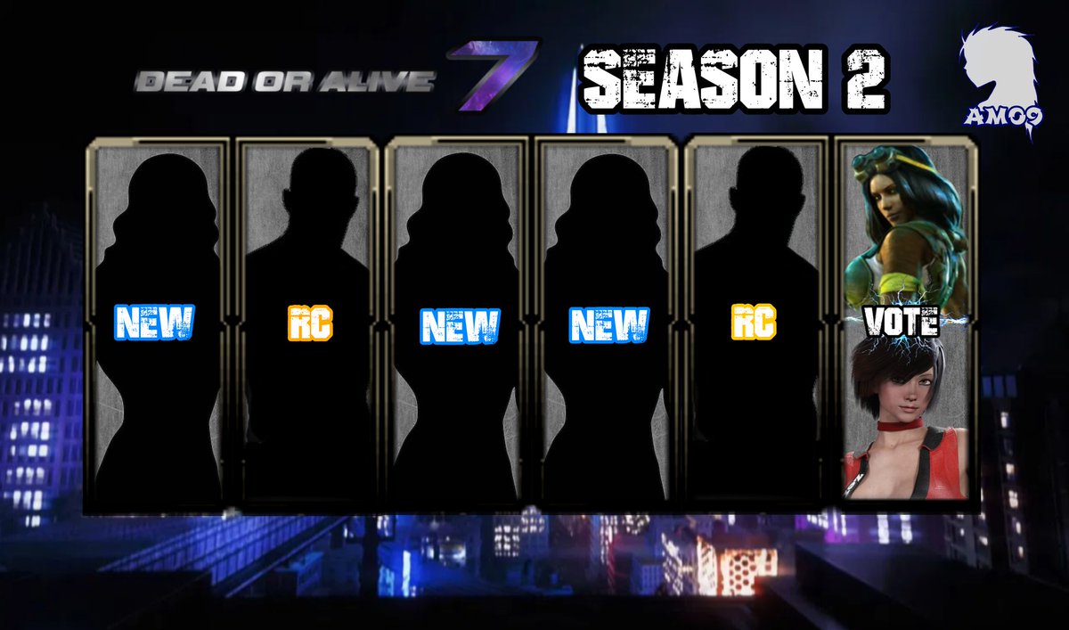 Mandayscwtc's tweet photo. Sup guys. Decided to make a fan made Character Select Screen for DOA7 as well as the dlc season pass. More info in the link below:

https://t.co/sJ3R5l23si

They'll be more art pieces in the comments as well. Anyways, hope you enjoy.☺️

Made with Ibis Paint X and Xnalara. https://t.co/D7pHLWFOHM