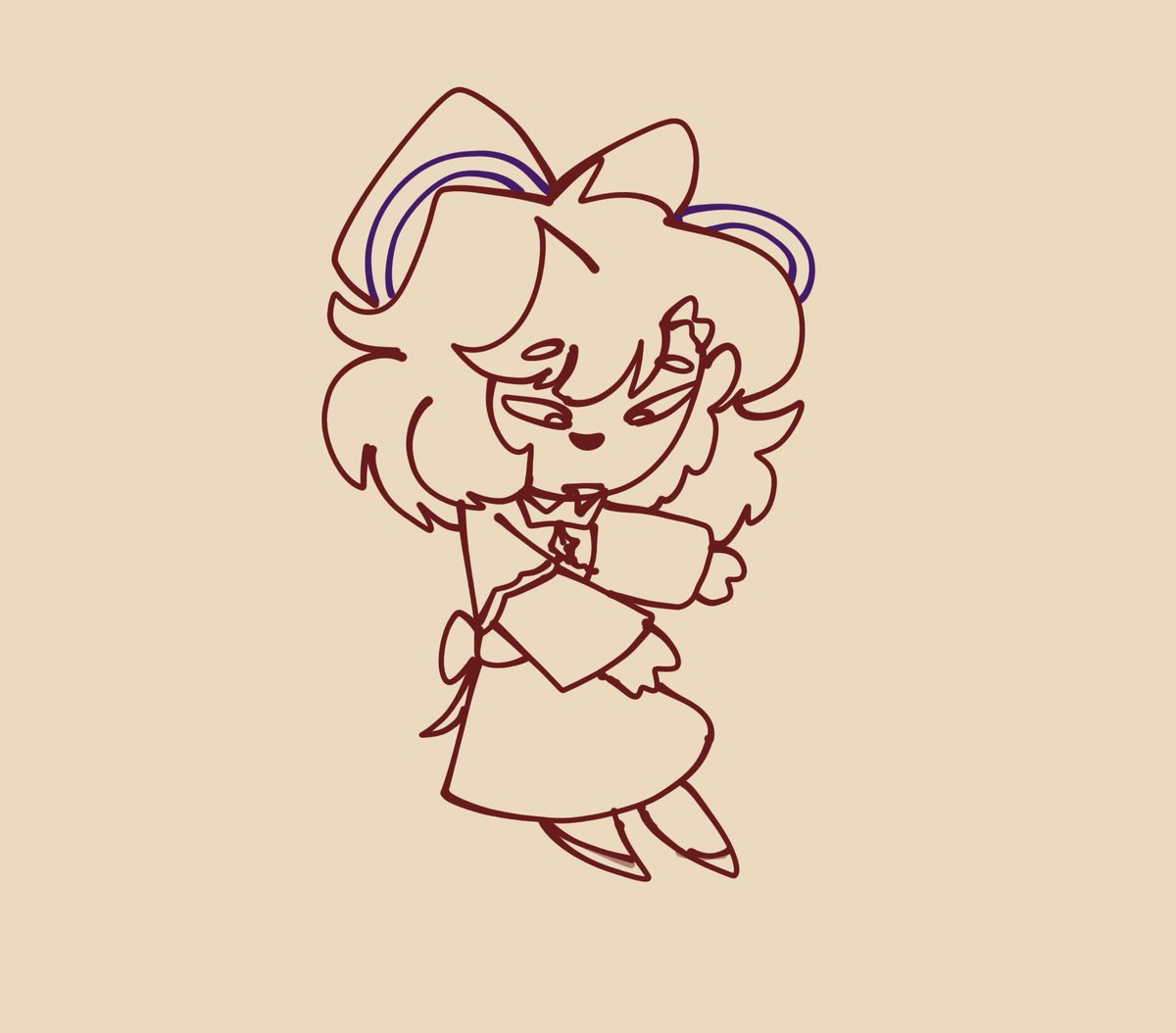 2nnyxx's tweet photo. I drew niimei for @yoonnzii https://t.co/UvvLJPXIlh