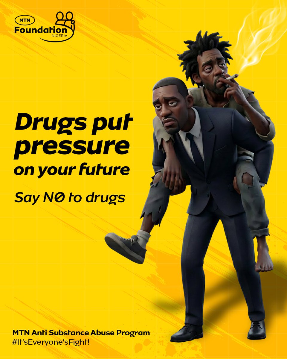MTNNG's tweet photo. The pressure you don’t fight today, can become the future you don’t want.

Every choice matters. Choose your dreams. Choose your health. Choose your future.

Say NO to drugs! 

ItsEveryonesFight MTNAntiSubstanceAbuseProgram https://t.co/rGaIrwaPOJ