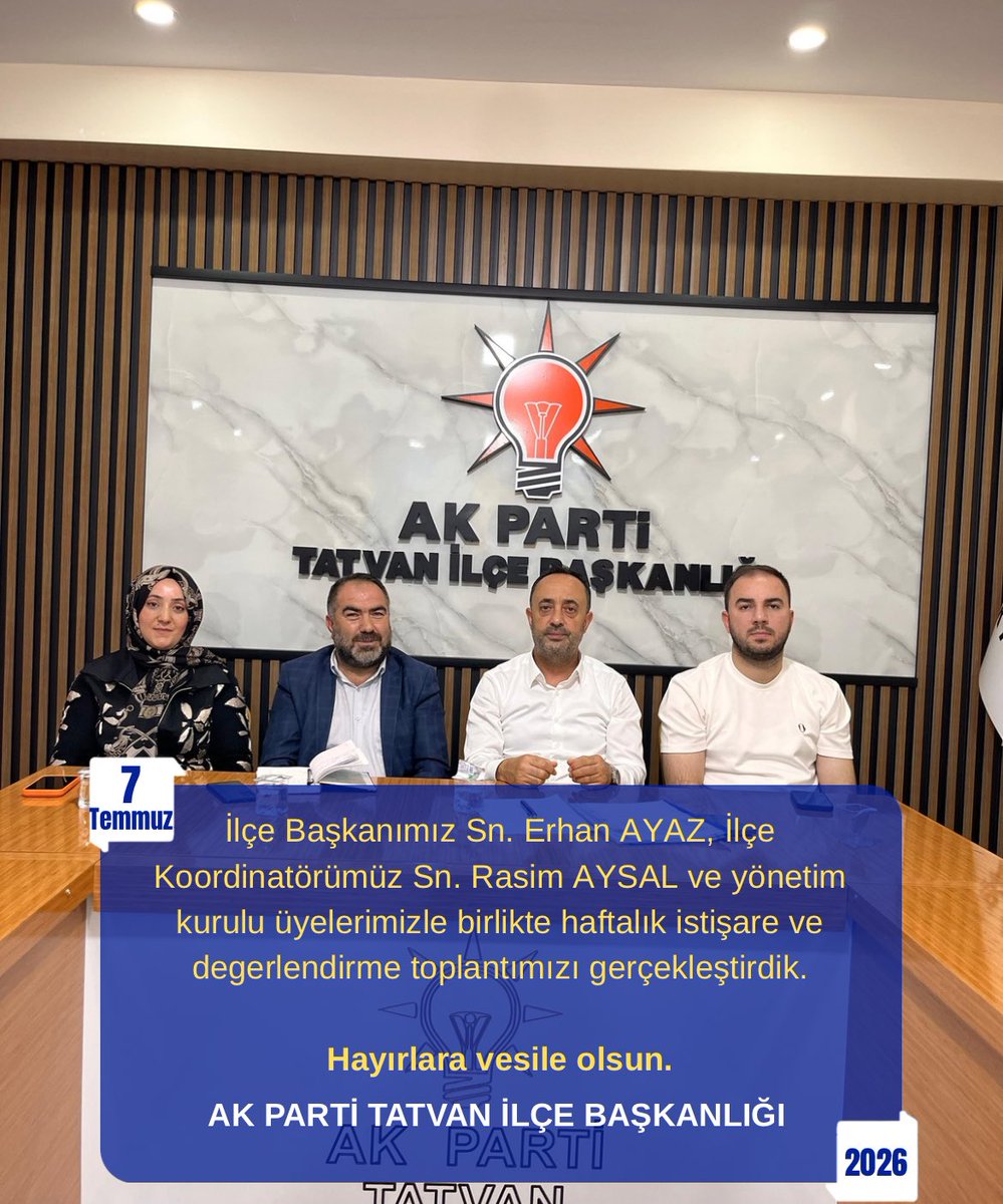 AK PARTİ TATVAN tweet media