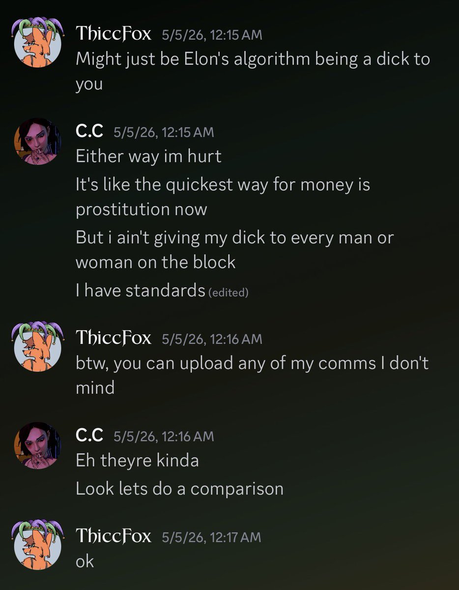 BirdmanPsycho's tweet photo. “Yeah I don’t work on your art as much as I do for artists who buy comms from me.”

Fuck you. https://t.co/kz0rYey2hN