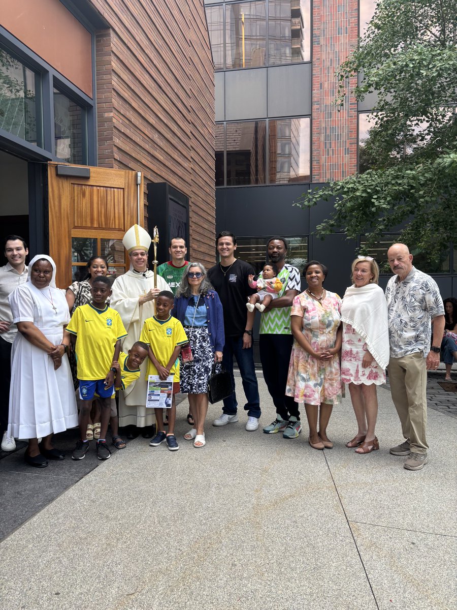 SeaportShrine's tweet photo. His Excellency Cristiano Barbosa, visited  the Shrine and celebrated two Masses with our community on July 5. We are grateful for his presence and blessings. https://t.co/KWXHis74g2